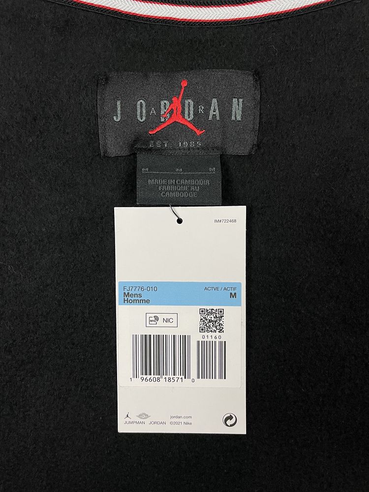 Світшот Jordan Essentials Fleece Crew (M / L) оригінал чорний FJ7776