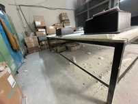 Stół 305x206 cm metalowy z blatem, PRODUKCJA, MAGAZYN, GARAŻ