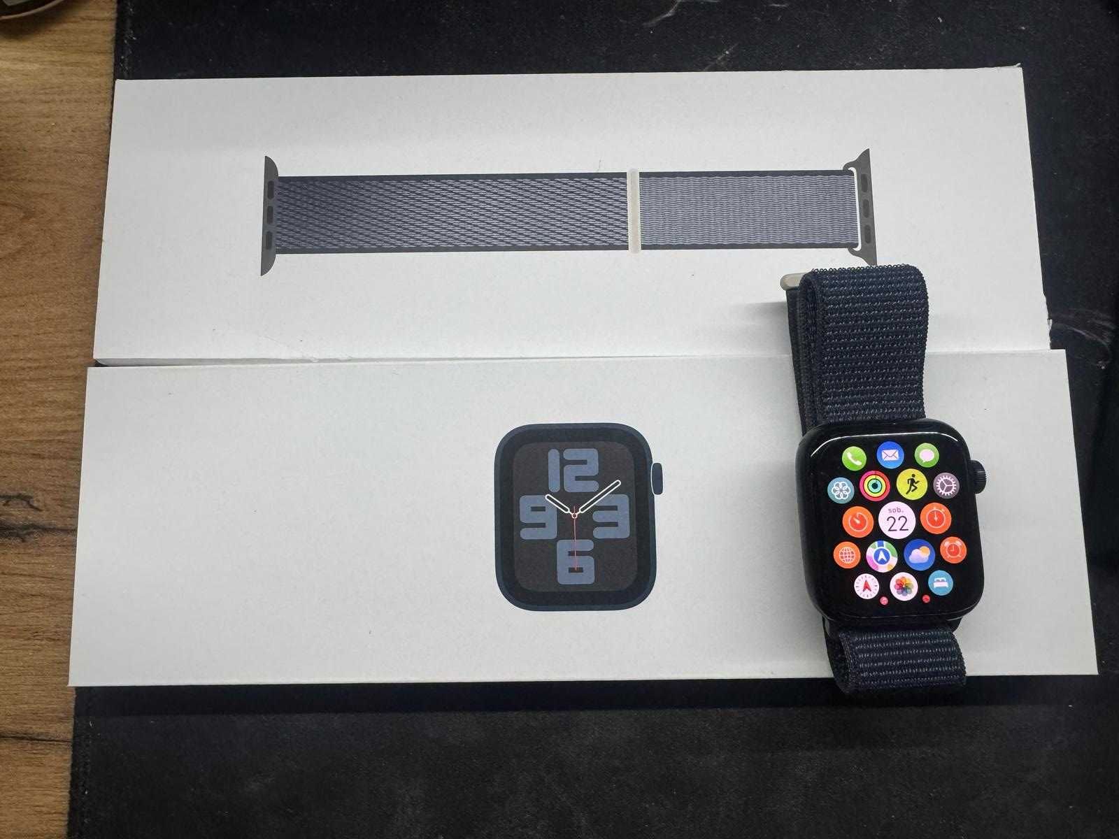 Apple Watch SE Gen. 2, granatowy, 44 mm kupiony 20.12.2024 GWARANCJA