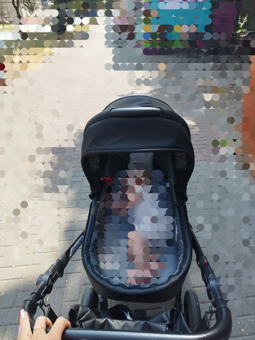 Wózek ANEX Sport czarny dodatki