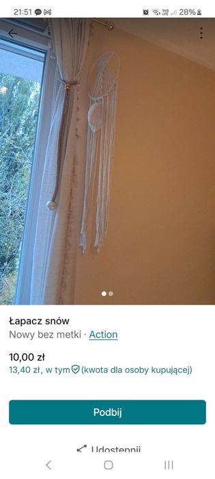 Łapacz snów bialy