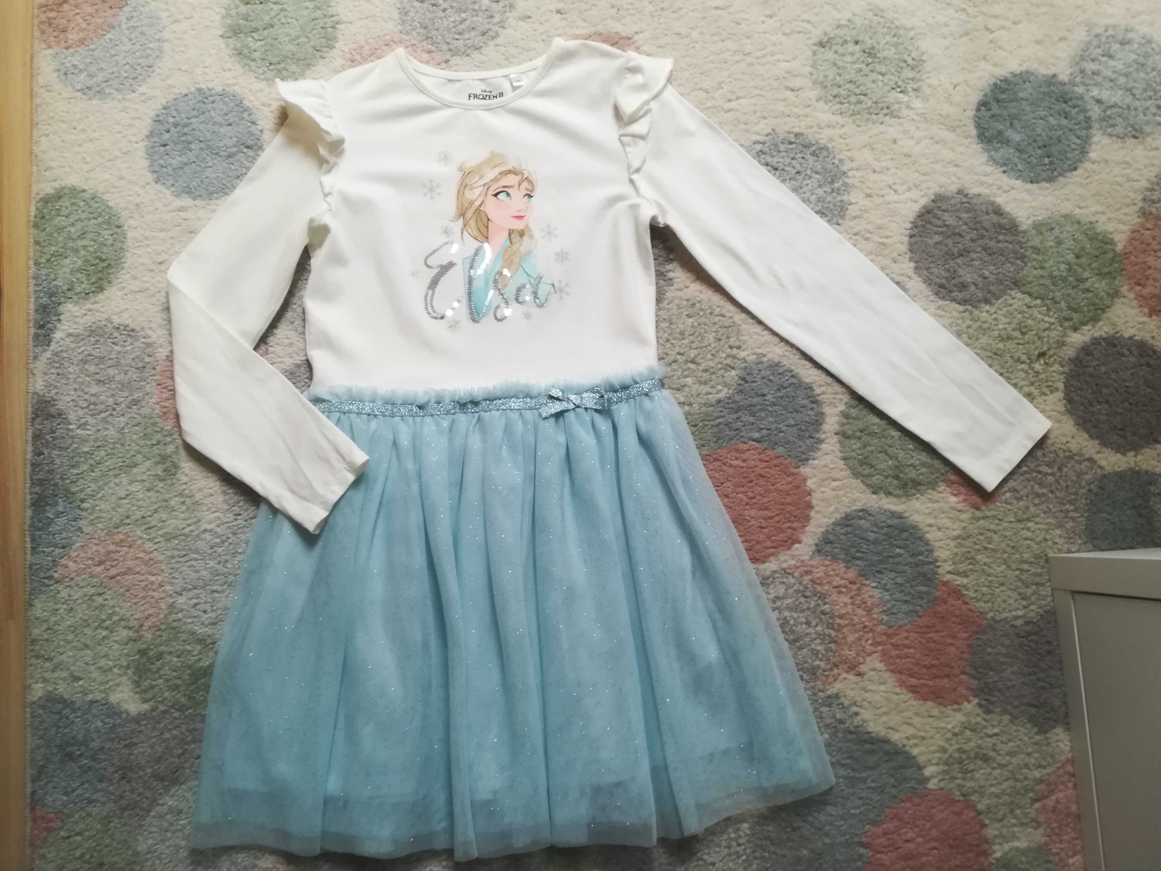 Sukienka Frozen Elsa_140_9-10 lat