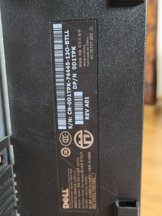 Monitor 22 cali Dell U2211Ht IPS 1920x1080