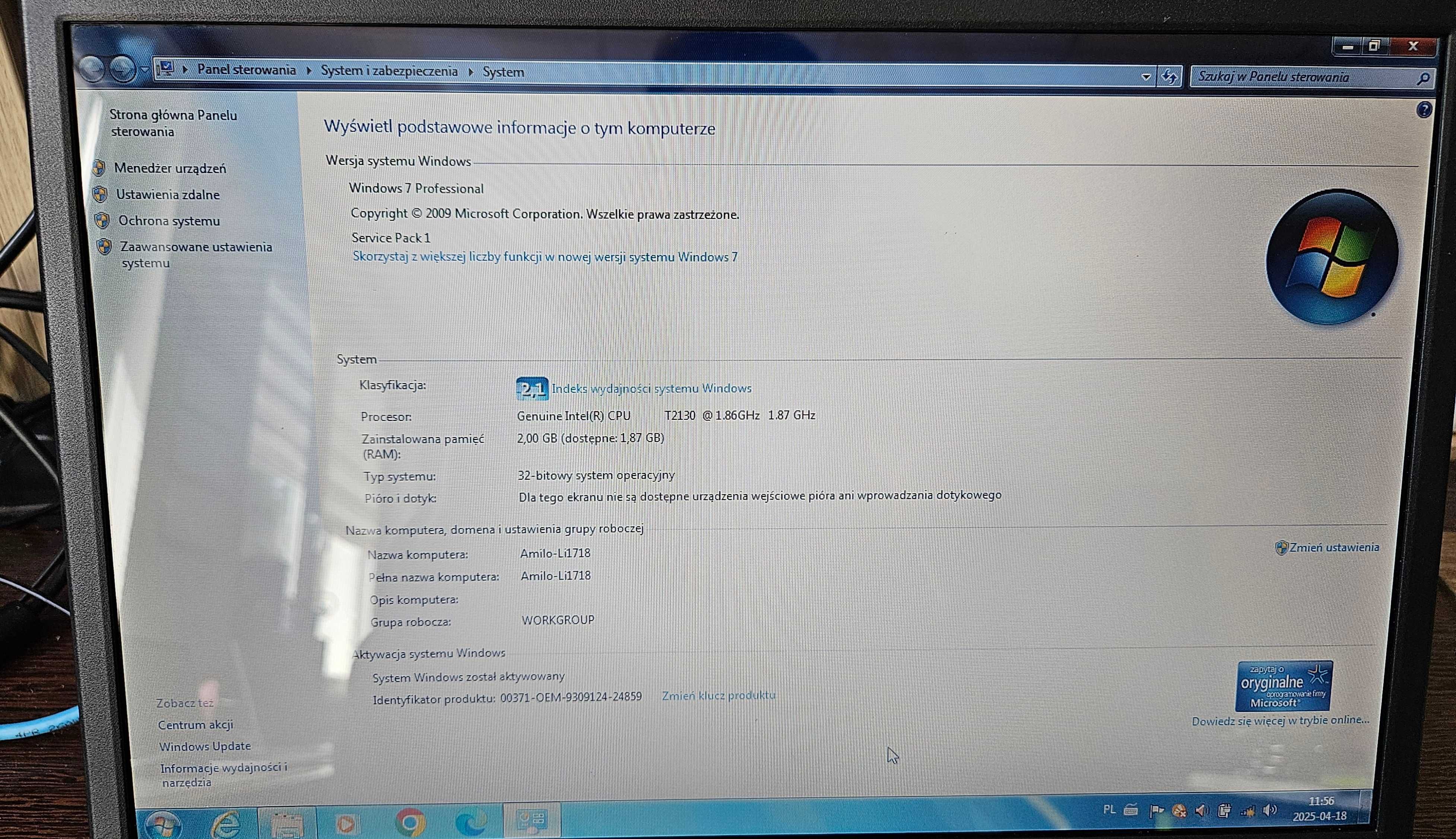 Laptop Notebook Fujitsu Siemens Amilo Li 1718