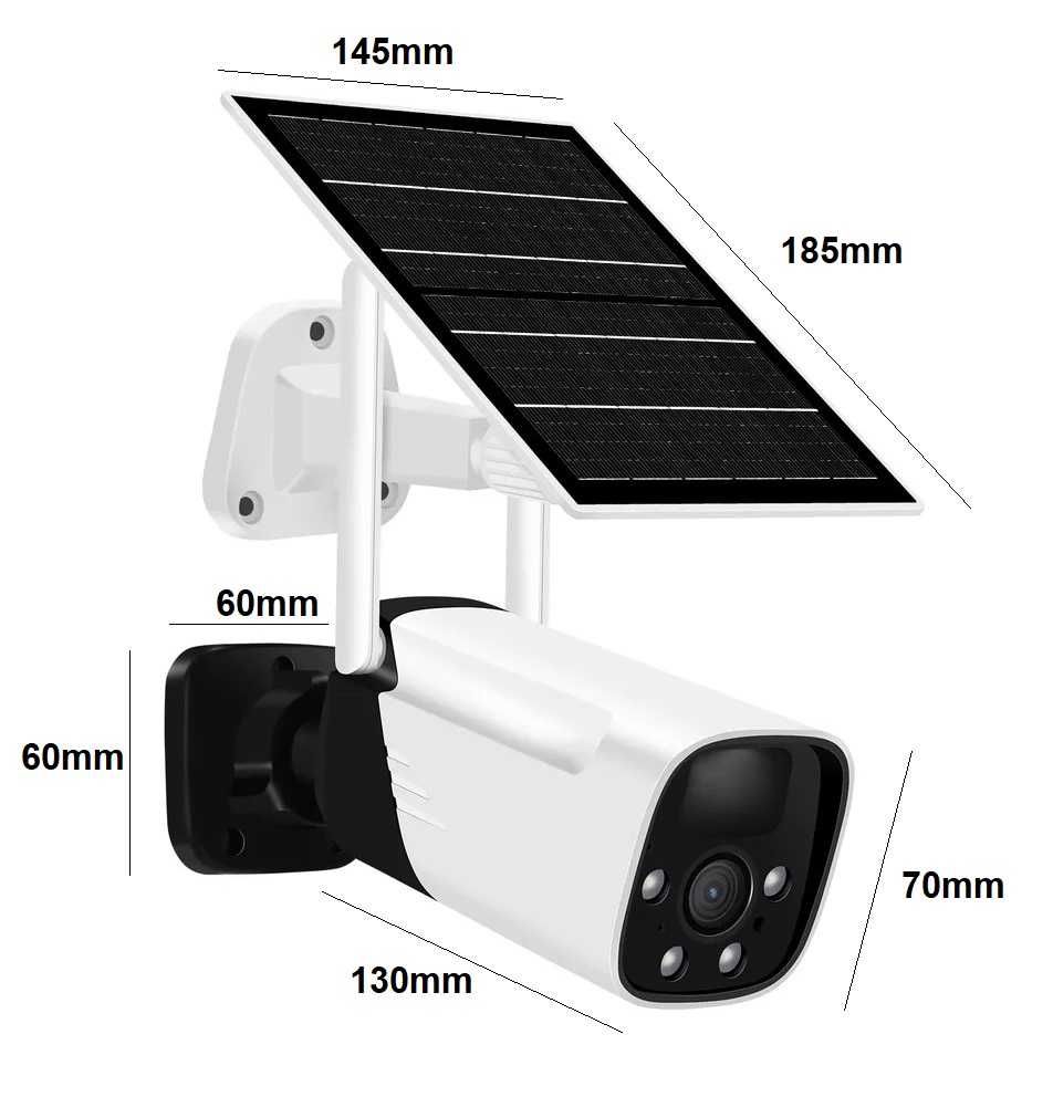 Kamera Solarna Na Baterie IP Wifi Full HD USB 3Mpx