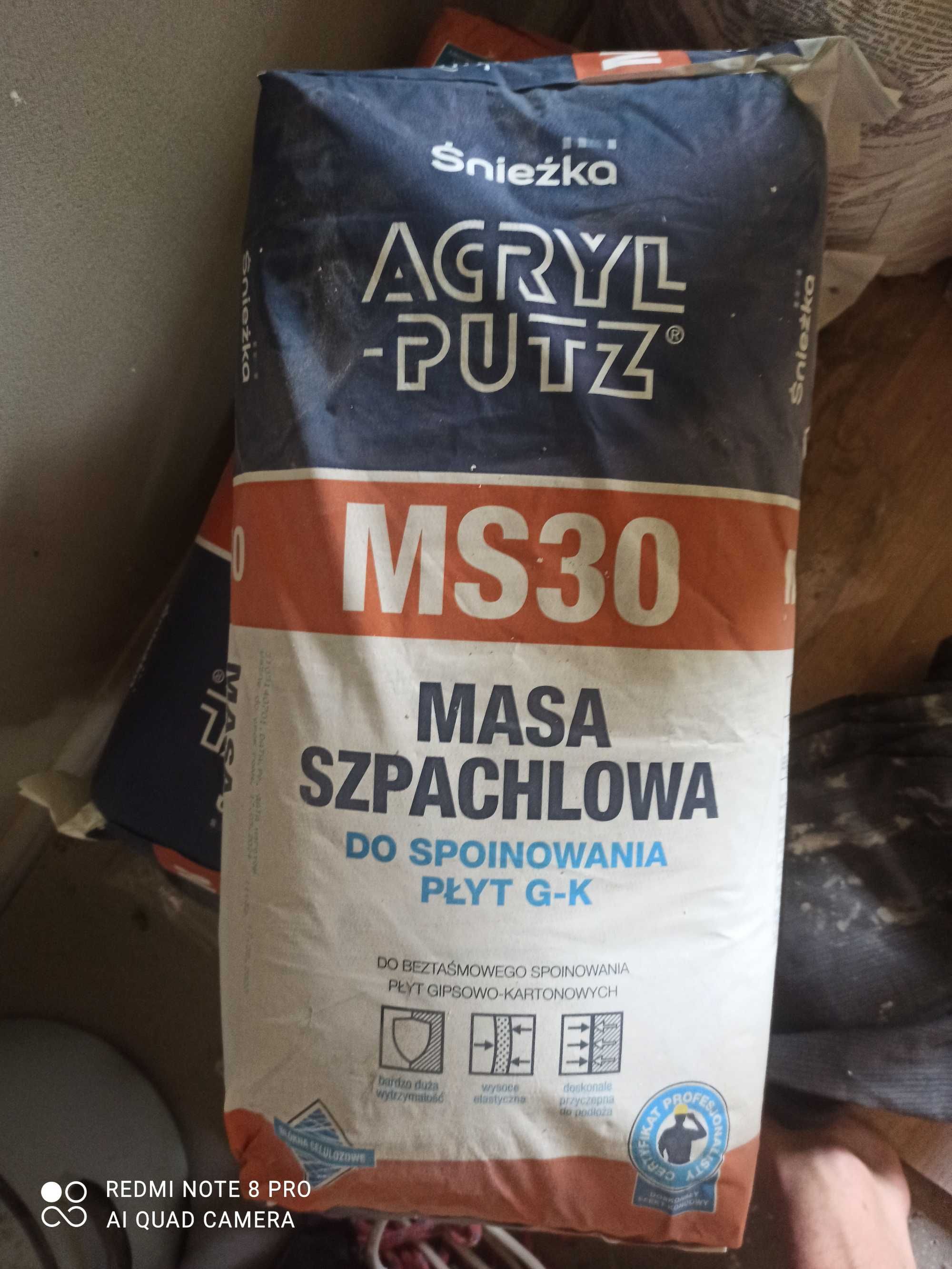 Śnieżka acryl putz ms30 do spoinowania płyt gk