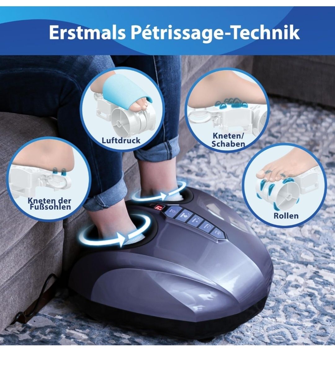 Miko Shiatsu masażer stóp: masaż tkanek głębokich poprawia krążenie
