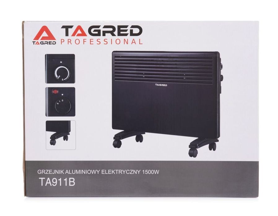 NOWY Grzejnik elektryczny konwektorowy z termostatem, moc 1500W
