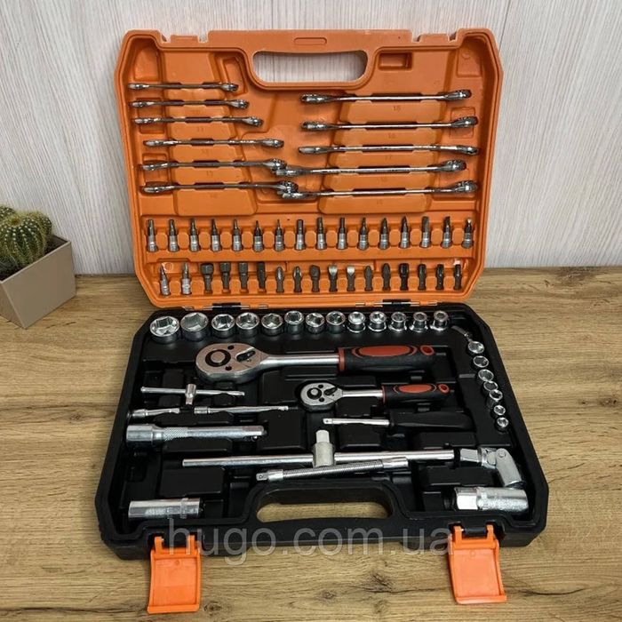Набор авто инструментов в кейсе, 78 головок, бит, ключей Профессионал!