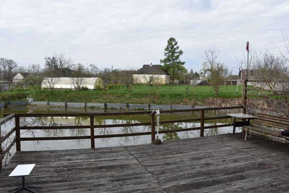 Власне озеро виноградники теплиця сад Бориспольскій р-н Вороньків