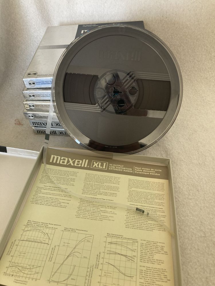 Maxell szpula, taśma magnetofonowa 18cm