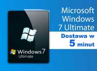 Windows 7 Ultimate Klucz Licencja DOSTAWA 5 MINUT DOŻYWOTNIO