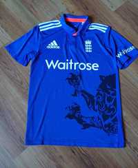 Niebieska koszulka krykietowa Adidas England Waitrose 2015 rozmiar M U