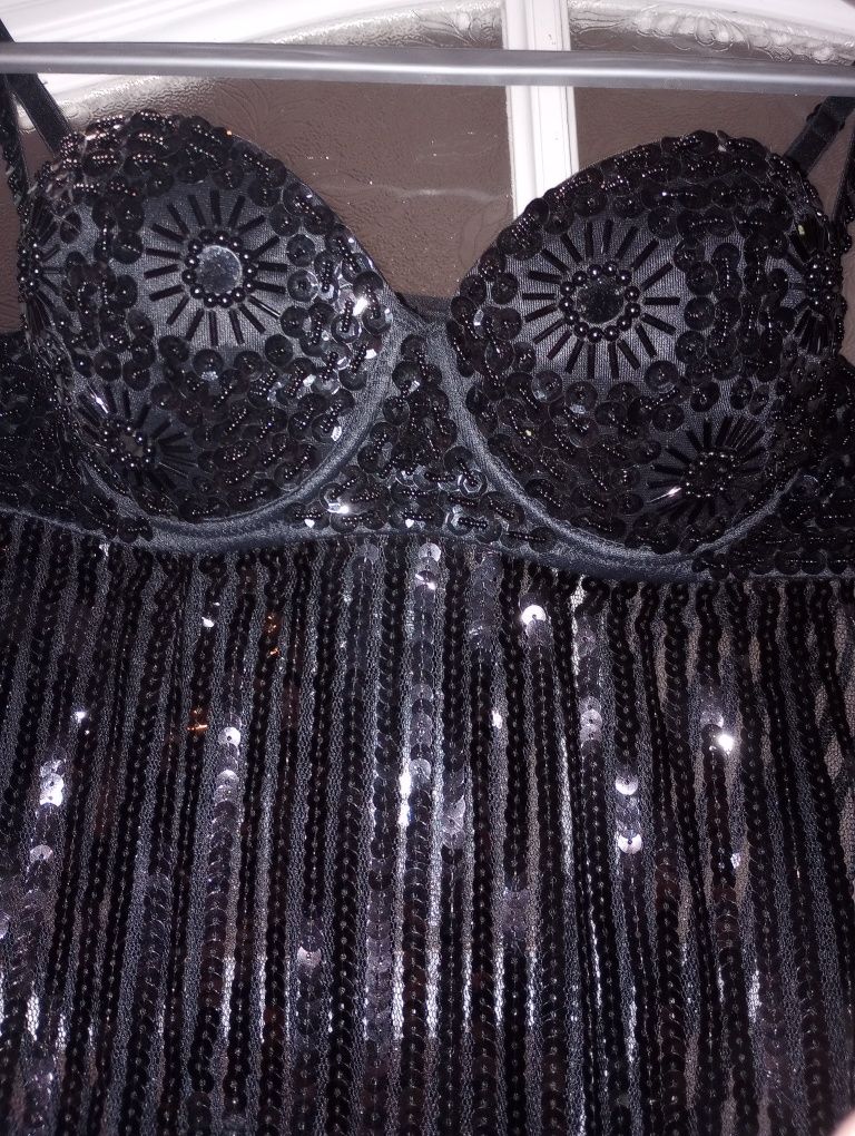 Koszulka na ramiączkach cekiny pushup Intimissimi lingerie 80 B