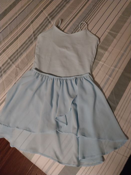 Fato ballet azul claro