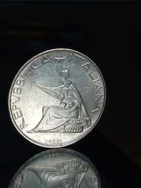 Włoska srebrna moneta 500 lirów