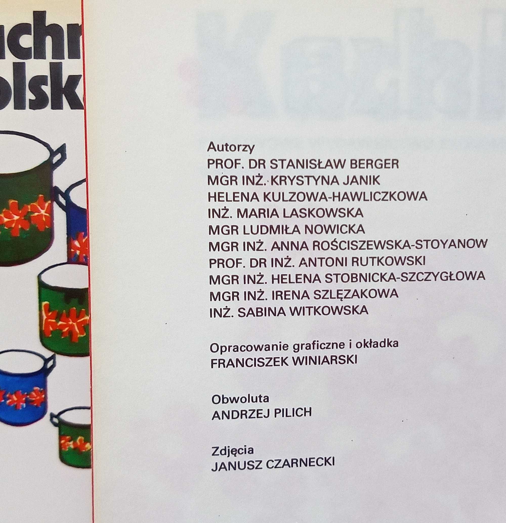 Książka "Kuchnia Polska" Berger i inni (praca zbiorowa)