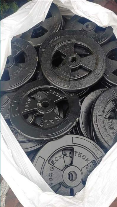 Obciążenie żeliwne kal tech  5 i 10kg fi 33