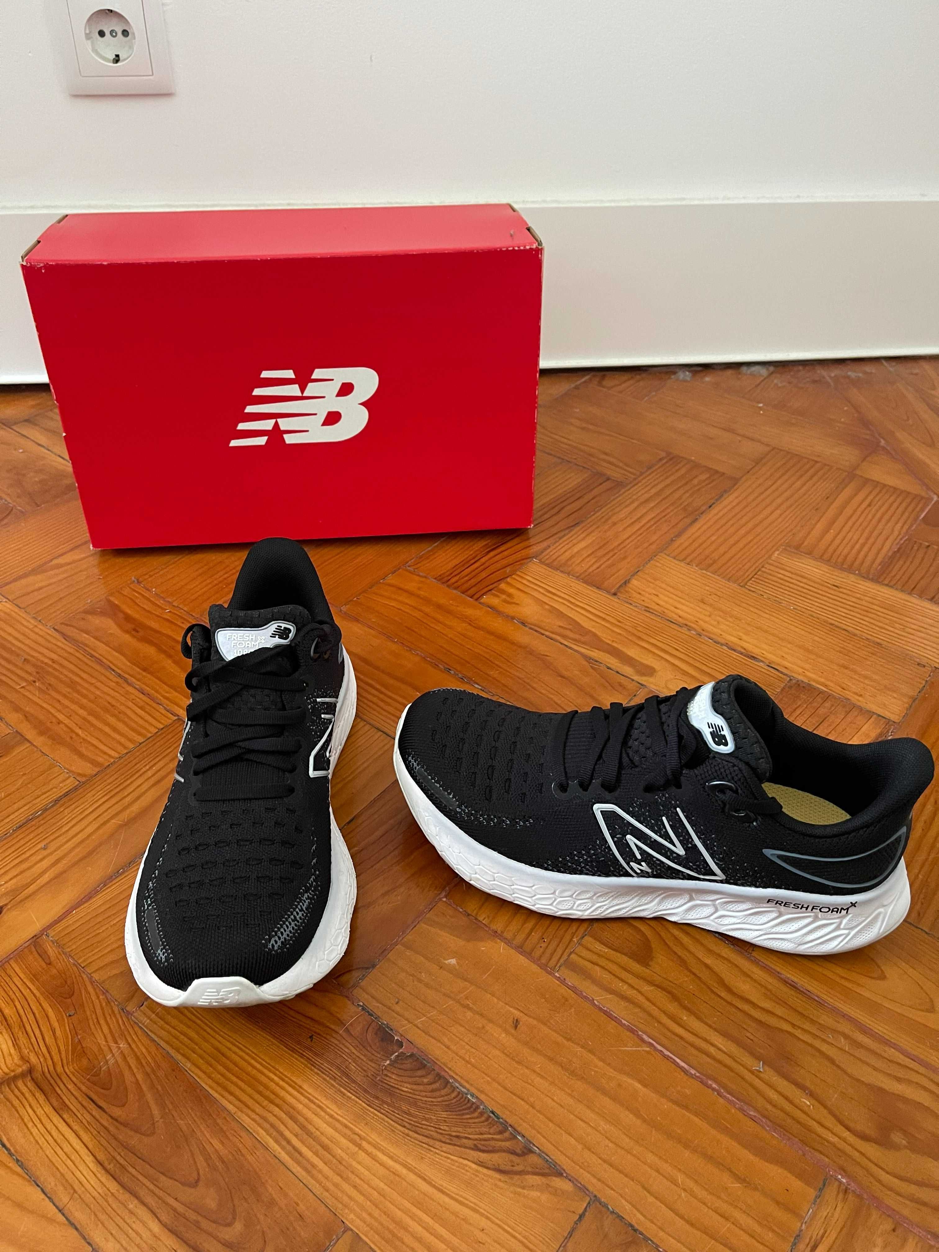 Ténis New Balance Fresh Foam 1080 v12 preto cinzento tamanho 39