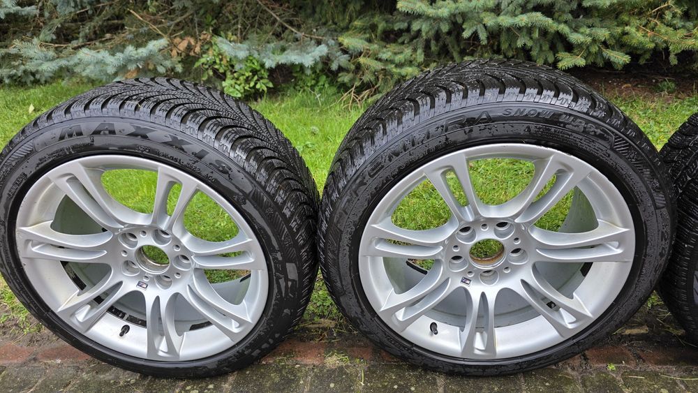 Koła BMW Styling 350, M pakiet, 18 cali, opony zimowe Nokian, Maxxis