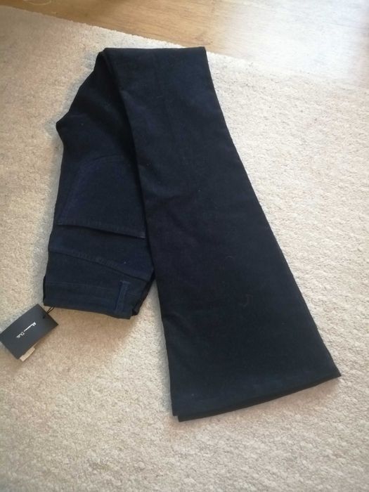 Massimo Dutti  spodnie z mikrosztruksu granatowe r.34 nowe