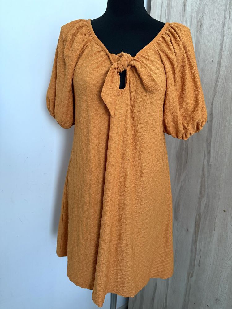 Mango dzianinowa sukienka oversize Boho