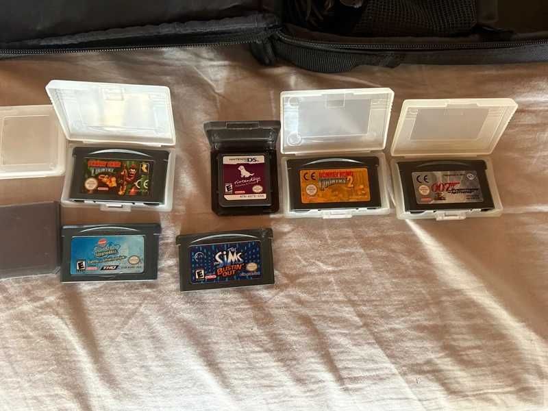 Nintendo DS zestaw gier donkey kong sims 007 i inne perełki etui inne