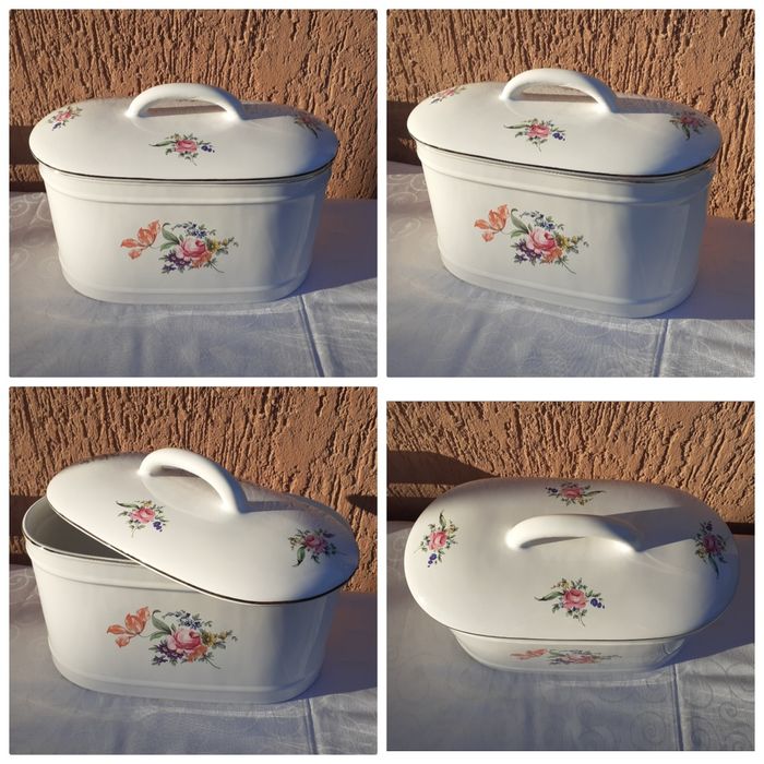 Порцелянова хлібниця хлебница Мейсенский букет Гуси Чехия фарфор посуд