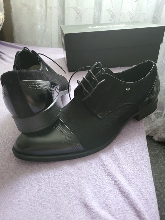 Чоловічі туфлі чорні замш