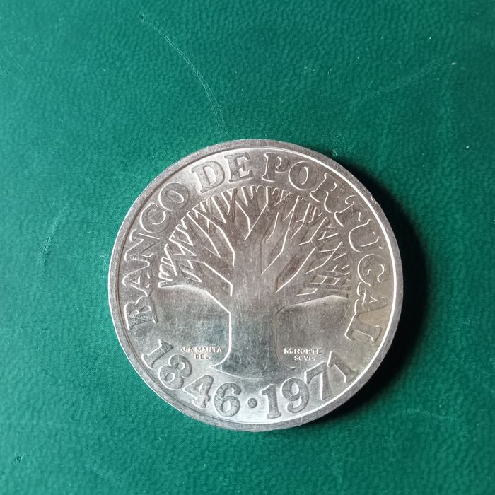 Moeda em prata 50.00 escudos  Banco portugal 1971