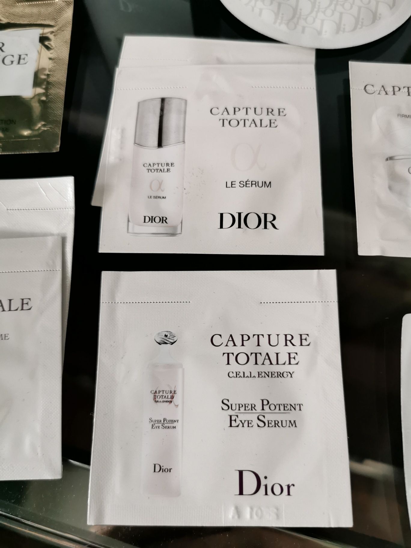 Zestaw torebka Dior prestige krem serum  capture Total edt home sport