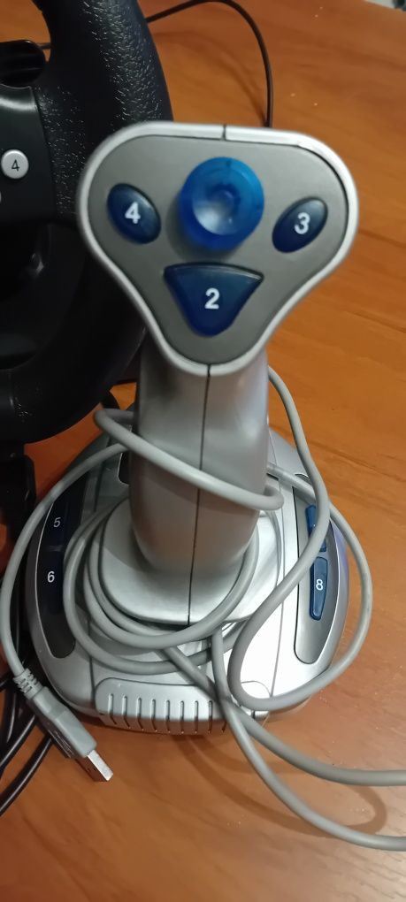 Kierownica z pedałami i Joystick USB