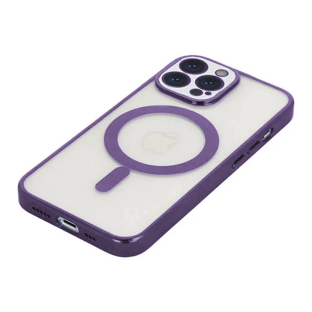Etui do iPhone 13 MagSafe Case z osłoną aparatu fioletowe