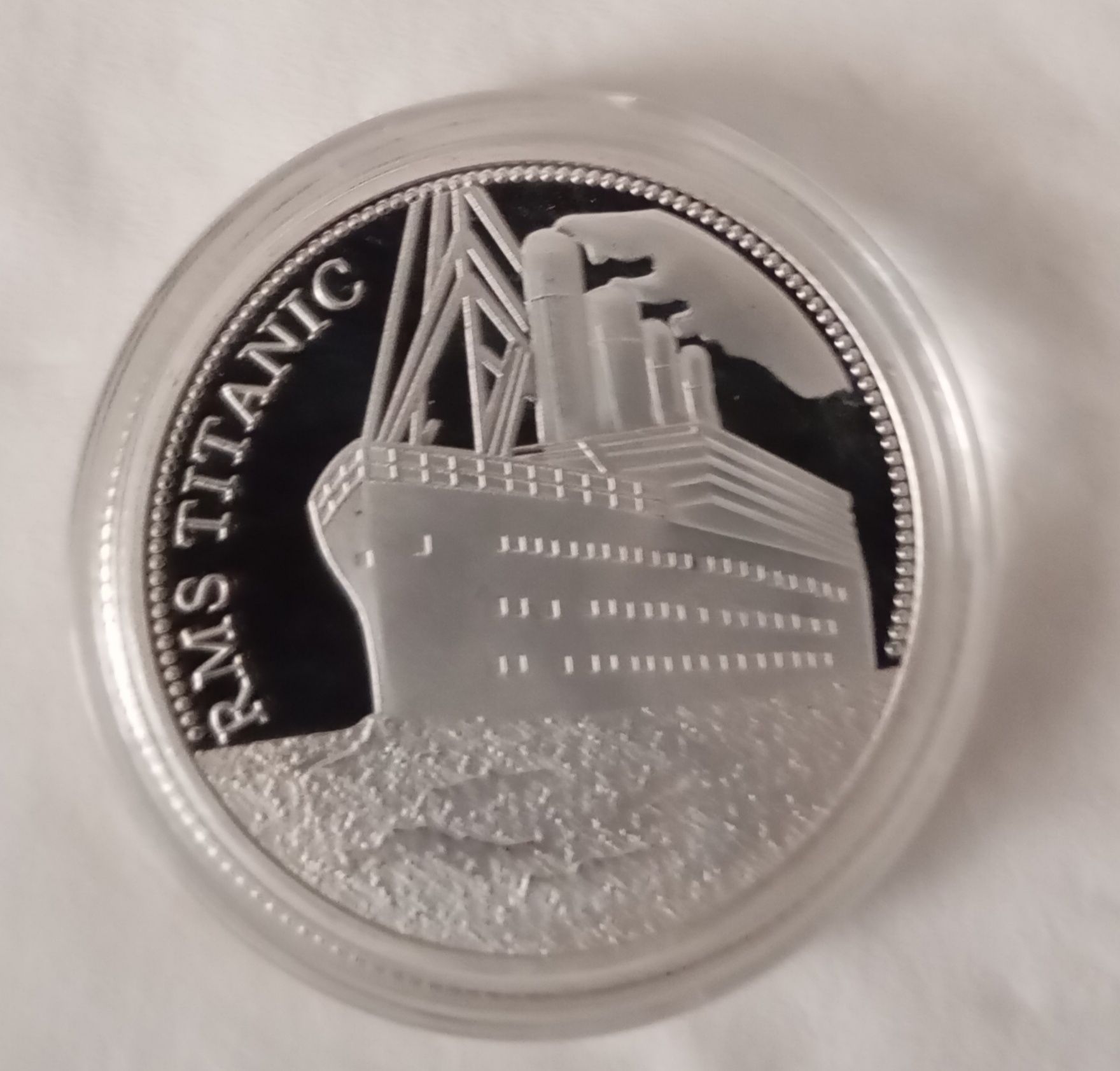 Medalhas do Titanic RMS dourada e prateada