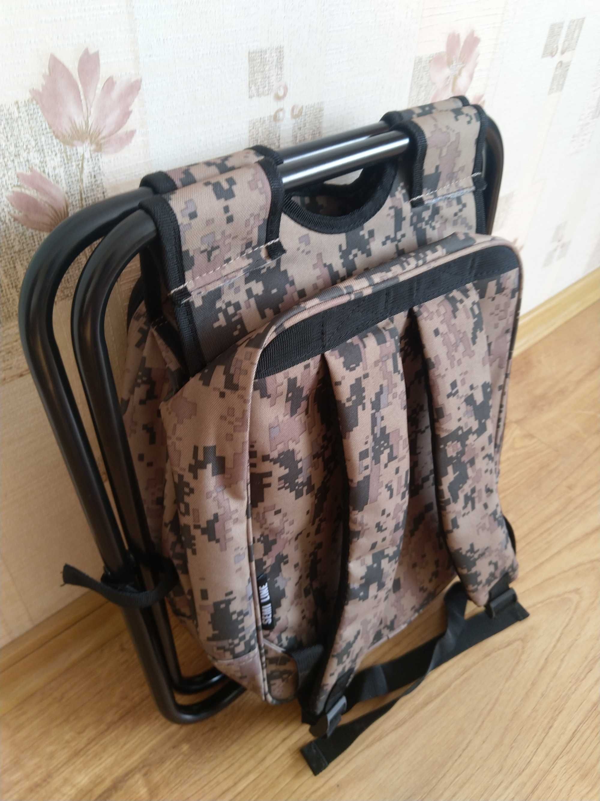 NAJTANIEJ Plecak Militarny z Krzesełkiem Krzesełko Na Ryby Turystyczny