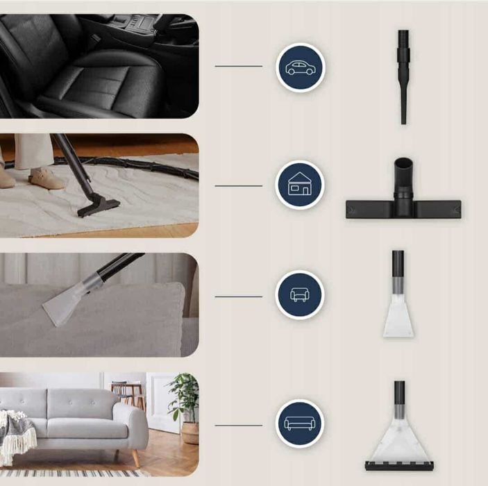 ODKURZACZ Piorący Do Tapicerki I Dywanów Samochodowy Seria WASH