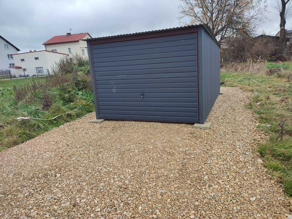 Garaż Blaszany JEDNOSPADOWY - Garaże Blaszane   - Blaszak - GRZYWSTAL