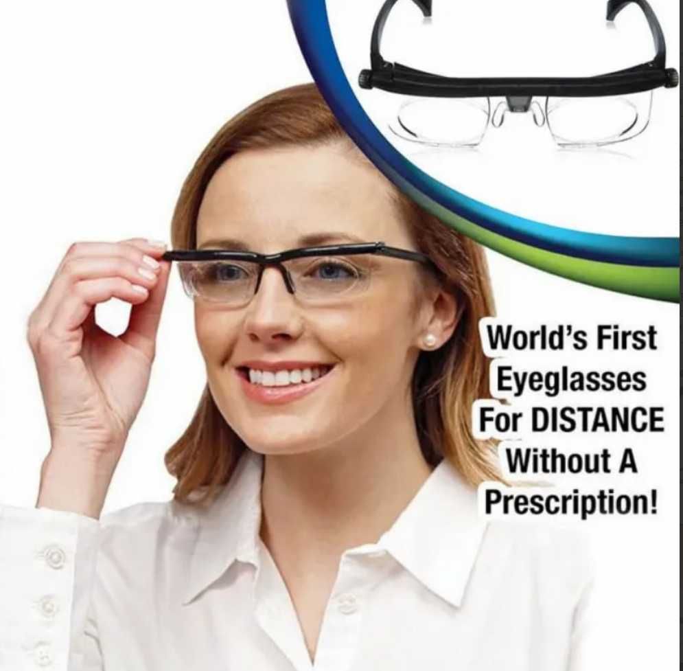 Очки с регулировкой линз Dial Vision  (от -6D до +3D)