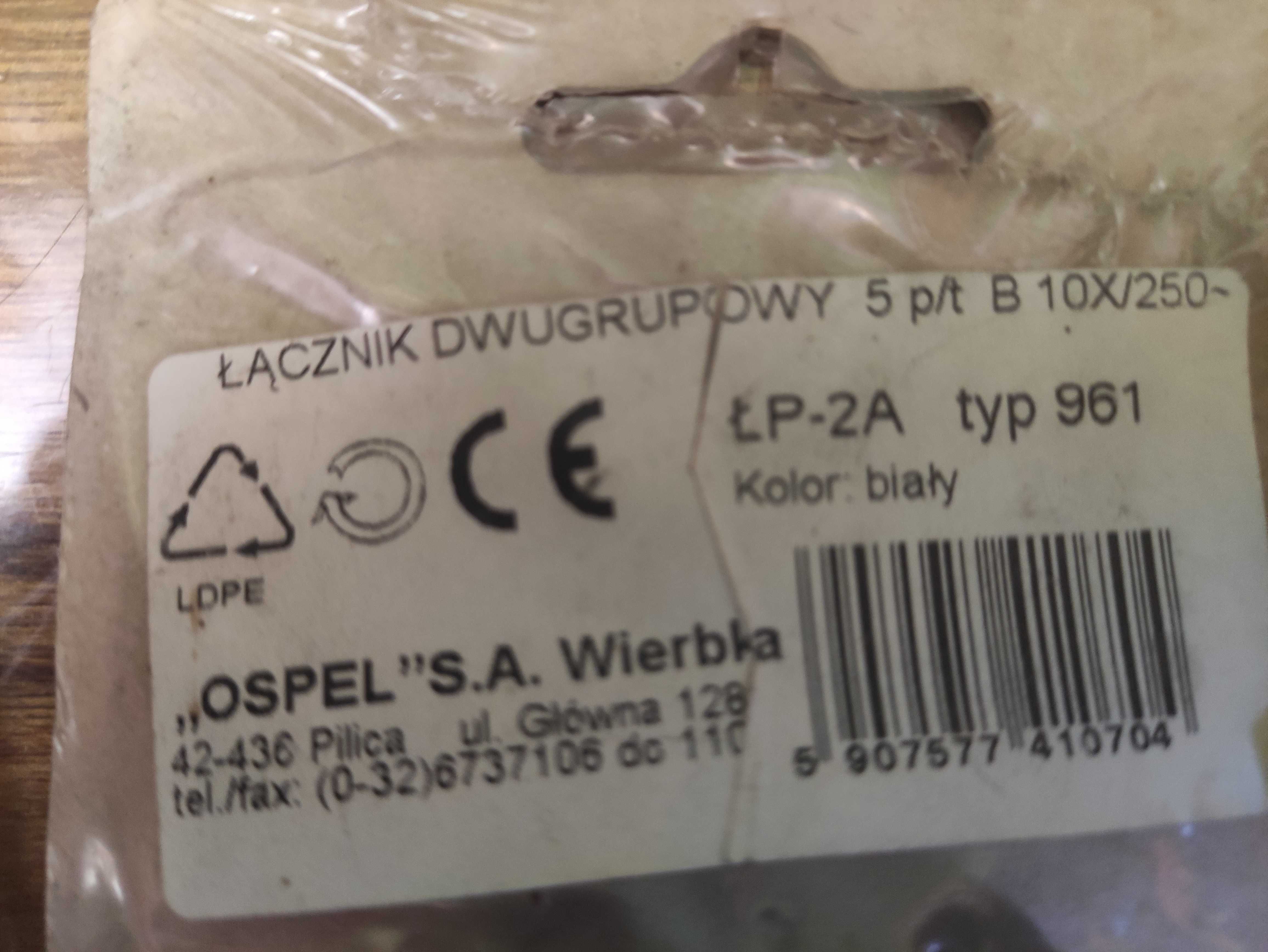 Łącznik jednobiegunowy, Wyłącznik dwugrupowy OSPEL Akcent