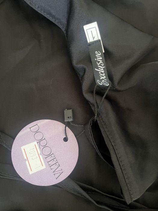 Сукня атласна чорна