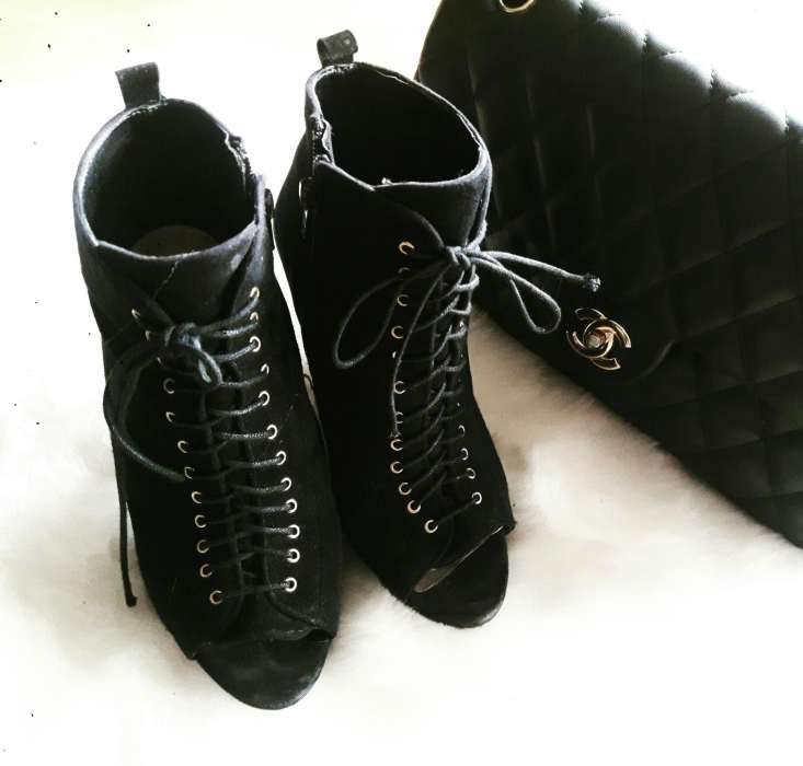 Botins em pele Zara nr 36