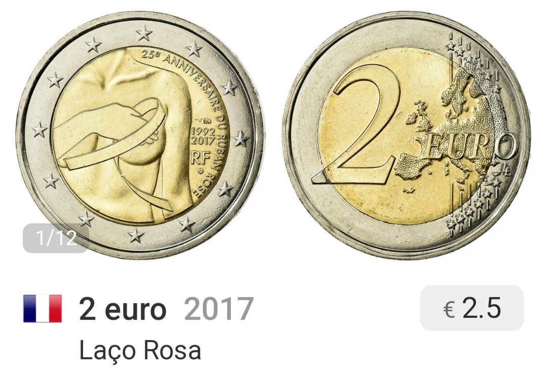 Moeda 2€, França 2017