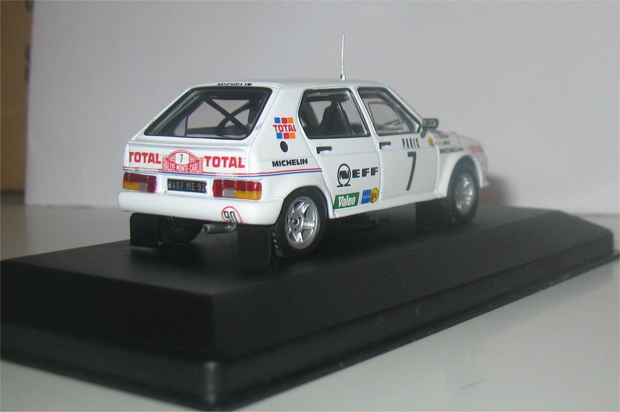 Citroen Visa 1000 Pistes - Rally Monte Carlo 1985- Jean-Claude Andruet