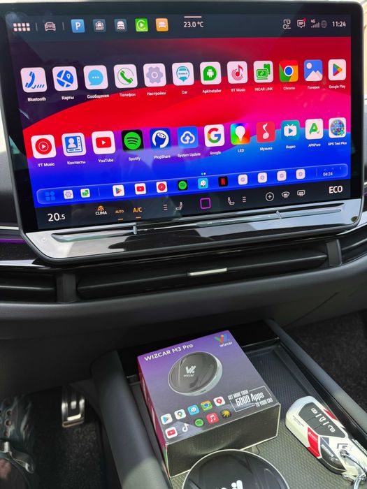 адаптер WIZCAR M3 Pro - авто Android 13.0 приставка 8/128 VW ID. Unyx