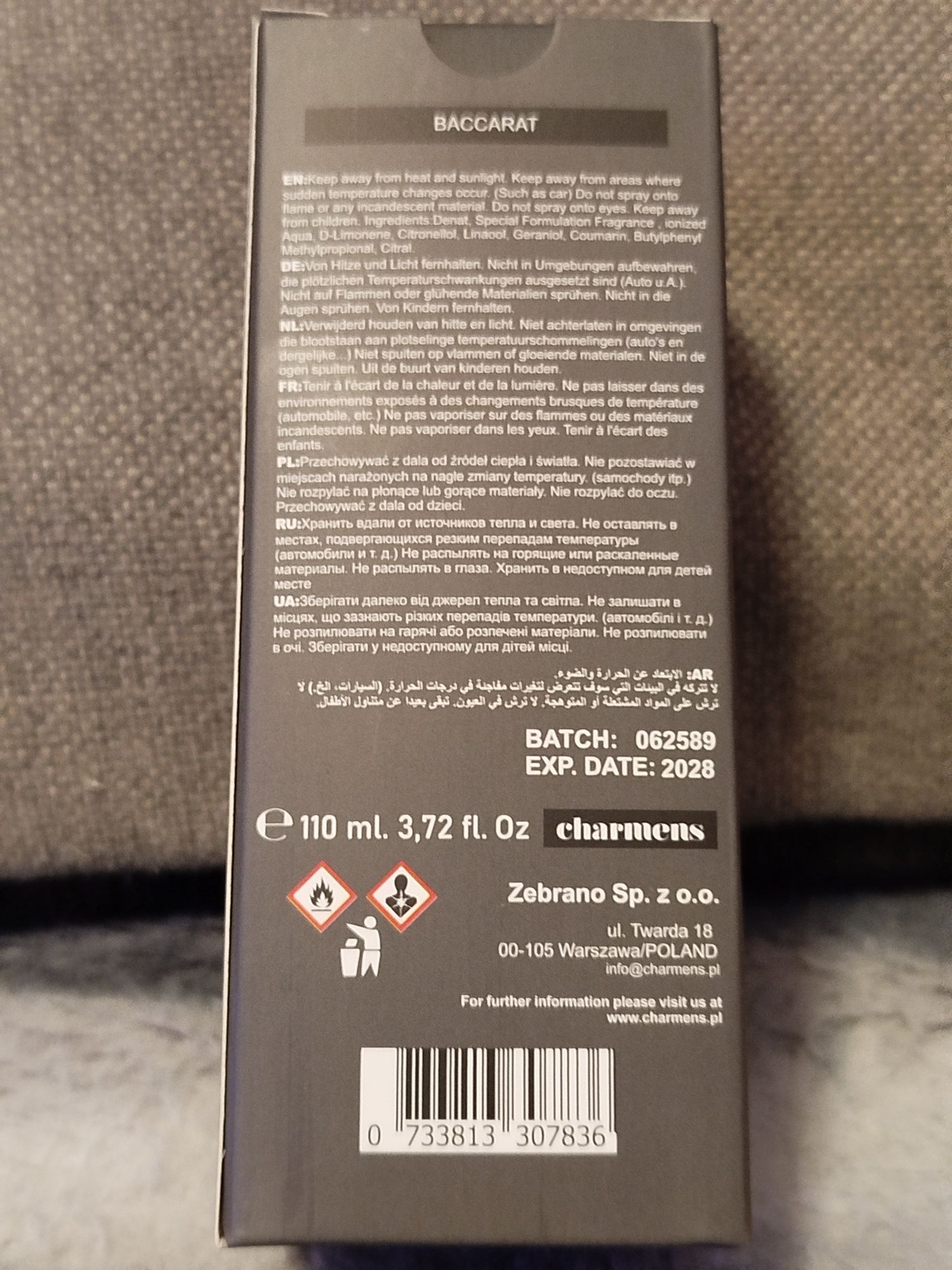 Baccarat perfum turecki zamiennik z Charmens 110 ml