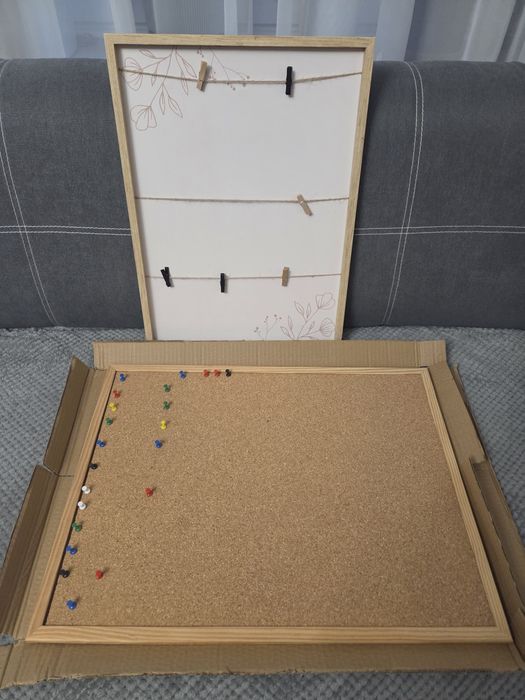 Tablica korkowa + ramka do zdjęć