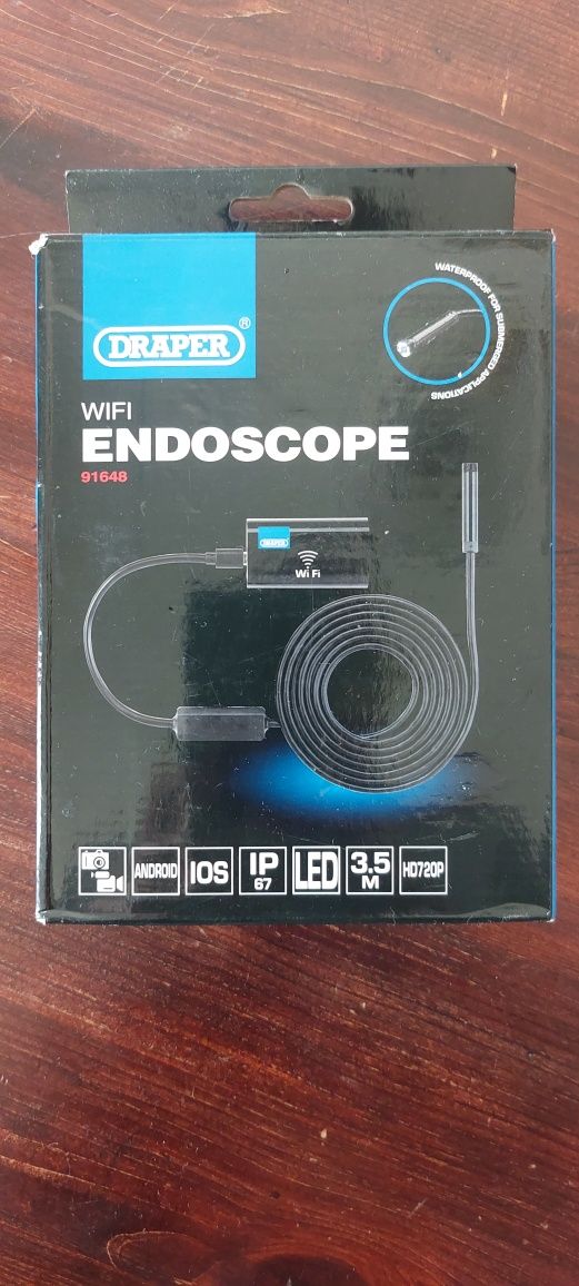 Kamera endoskopowa wifi Draper nowa