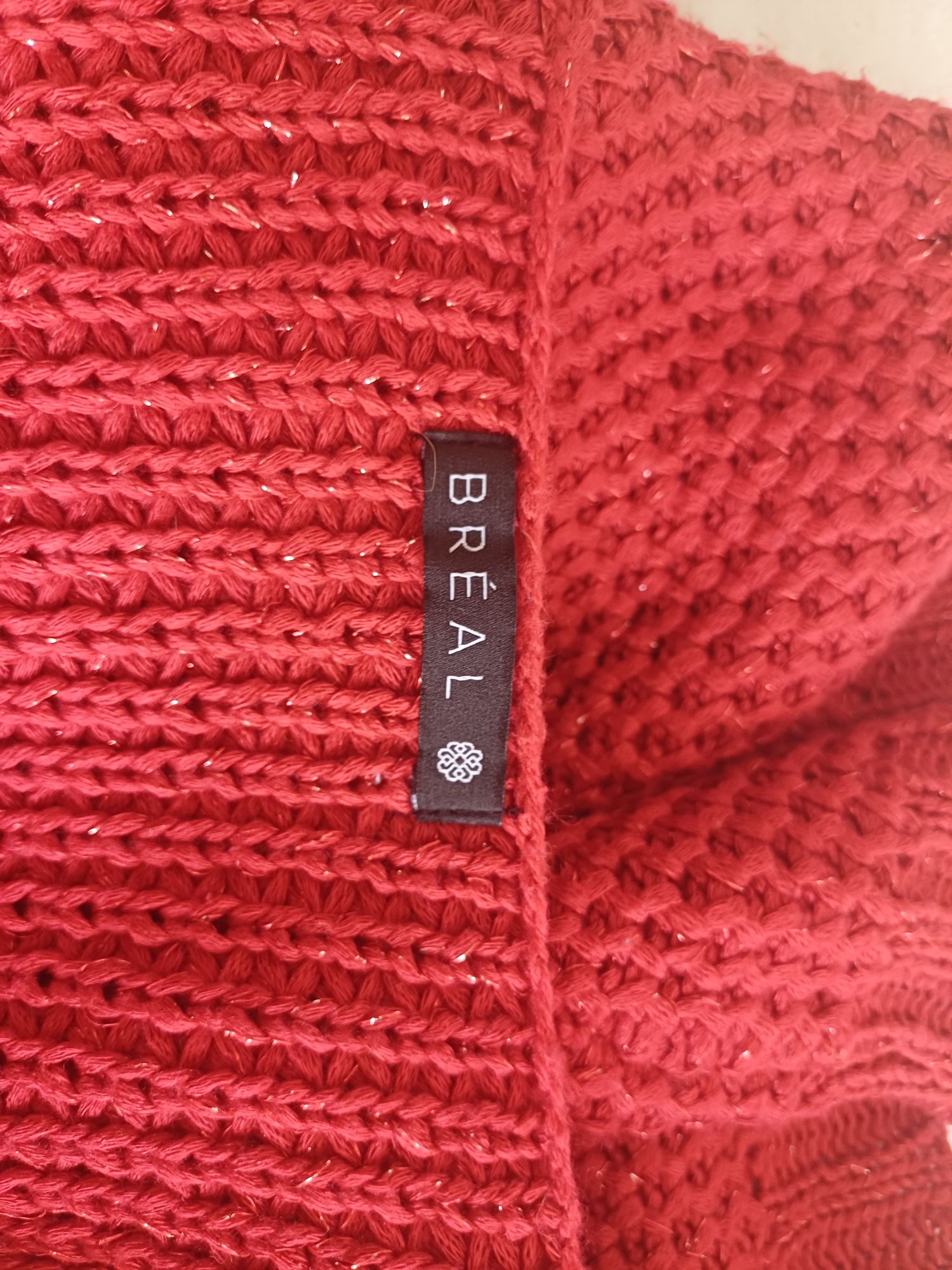 Casaco malha vermelho