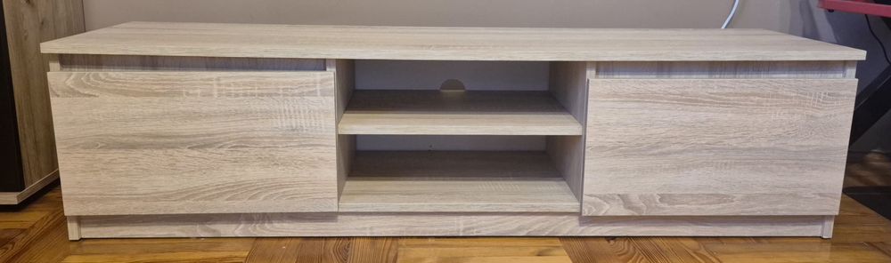 Szafka RTV dąb sonoma 140 cm – jak nowa