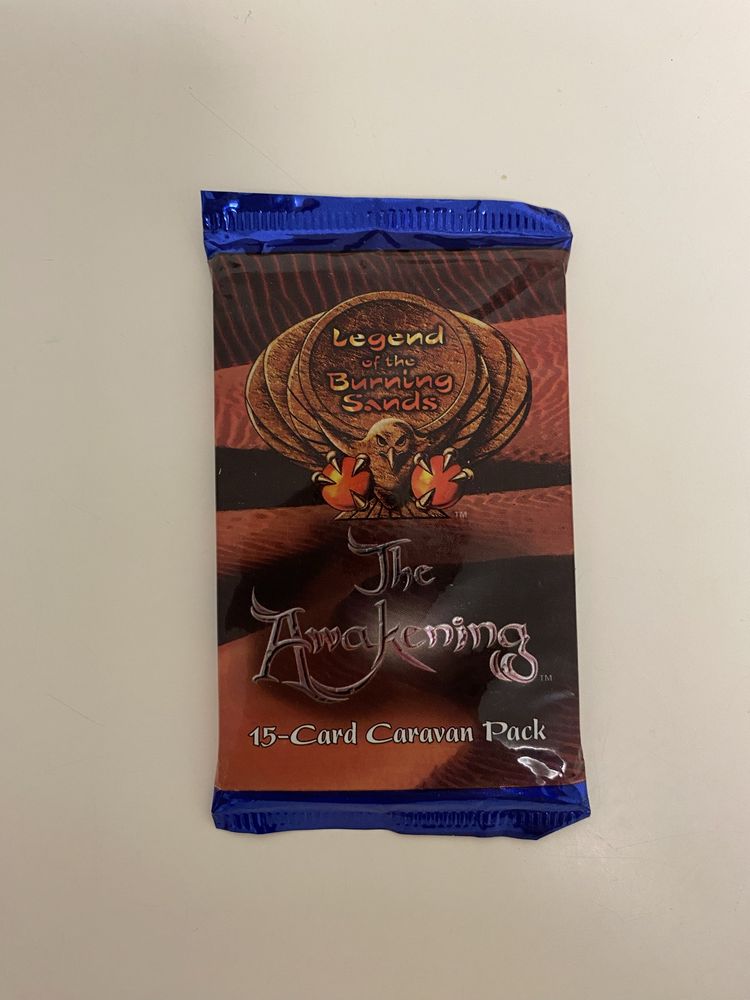 1999 rok Legend of the Burning Sands The Awakening karty 15 szt nowe